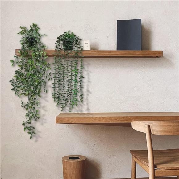 2 Pack Artificial Hanging Plants 2 Pack Fake Potted Plants Wall Home Room Office - Picture 4 of 6